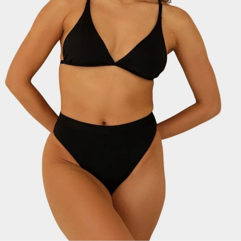Victoria's Secret Elegant Black Bikini Top and Bottom SET